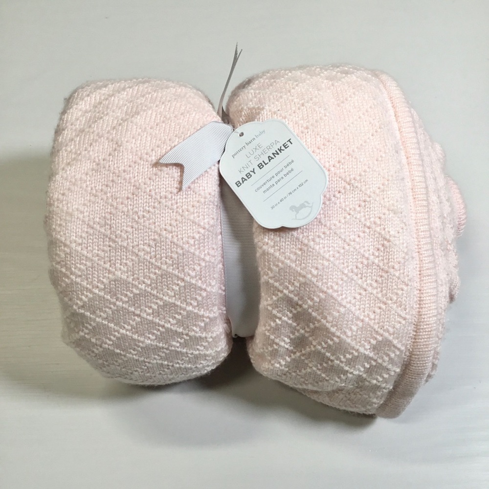Pottery Barn Baby Luxe Knit Sherpa Blanket